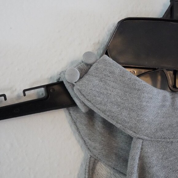 NWT, Michael Costello x Revolve, Halter Cold Shoulder Sweatshirt Dress, Gray - Picture 5 of 8